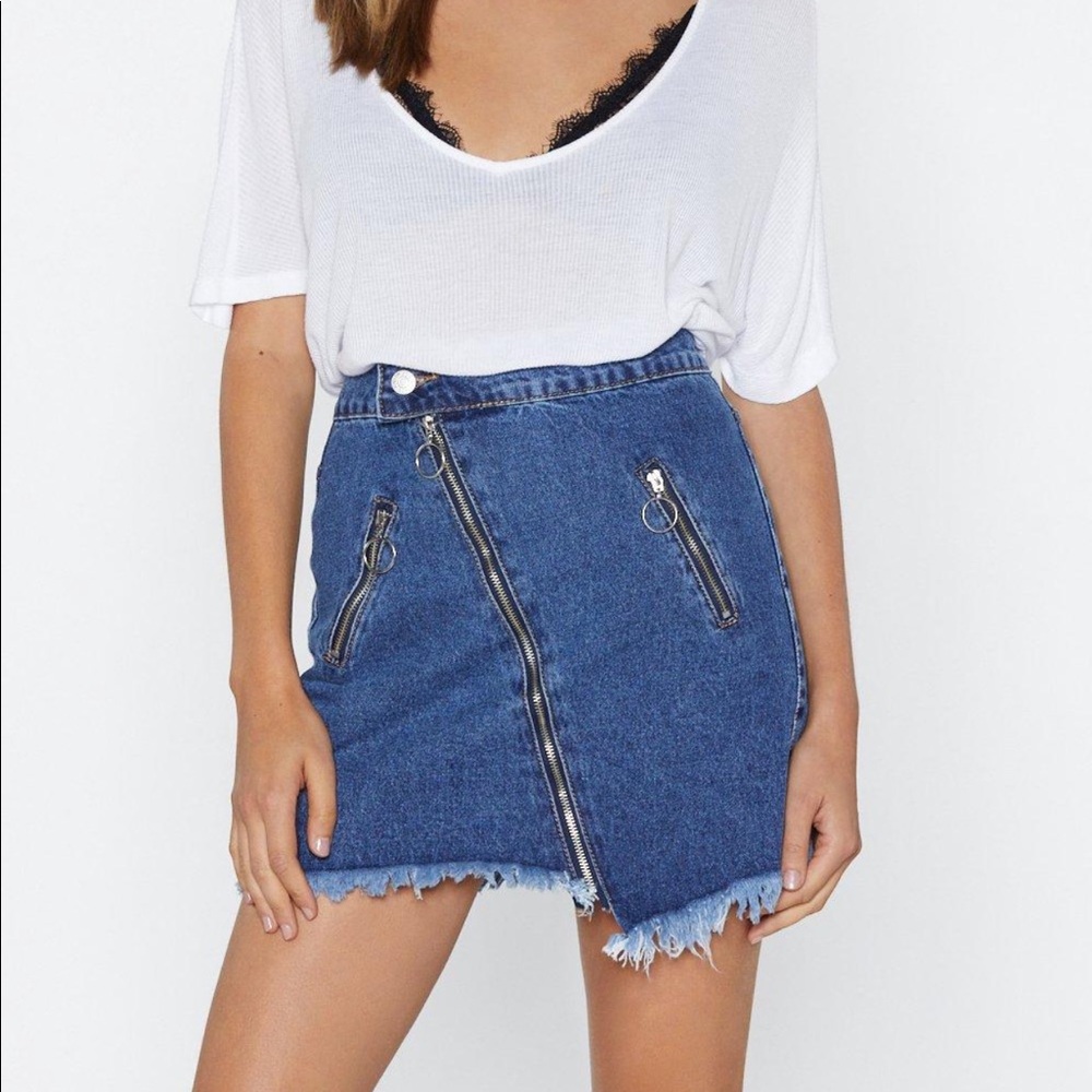 Denim skirt from Nasty Gal